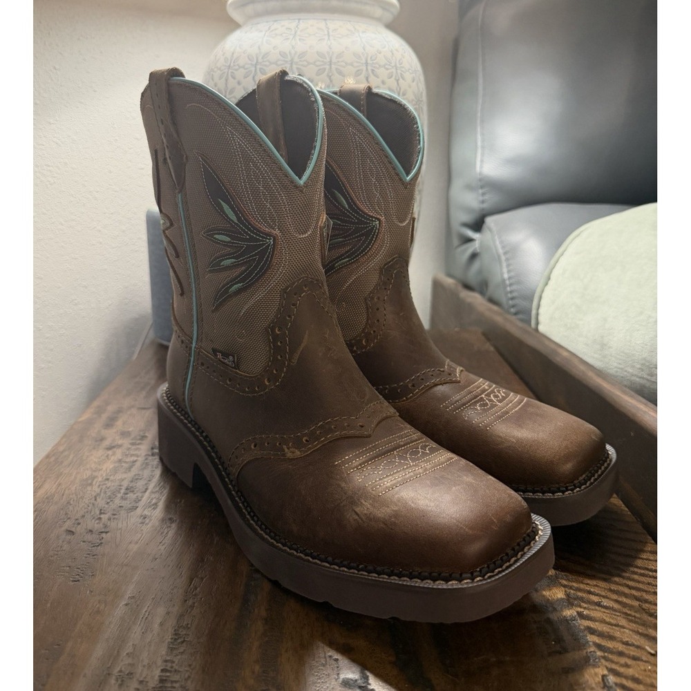 Justin Gypsy Nettie GY9536 Water Buffalo Women's 8.5B Waterproof Boots NWT